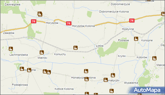 mapa Frankamionka, Frankamionka na mapie Targeo