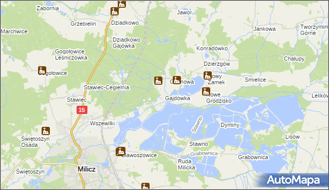 mapa Gajdówka, Gajdówka na mapie Targeo