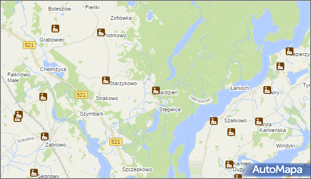mapa Gardzień, Gardzień na mapie Targeo
