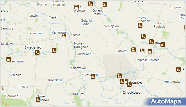 mapa Garwacz, Garwacz na mapie Targeo
