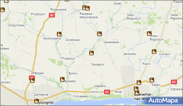 mapa Gawarzec Górny, Gawarzec Górny na mapie Targeo
