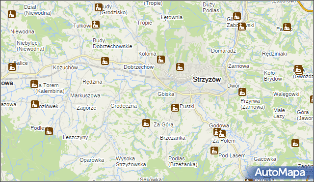 mapa Gbiska, Gbiska na mapie Targeo