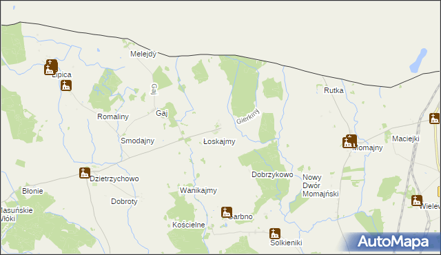 mapa Gierkiny, Gierkiny na mapie Targeo