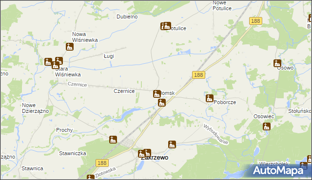 mapa Głomsk, Głomsk na mapie Targeo