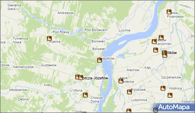 mapa Gniazdków, Gniazdków na mapie Targeo