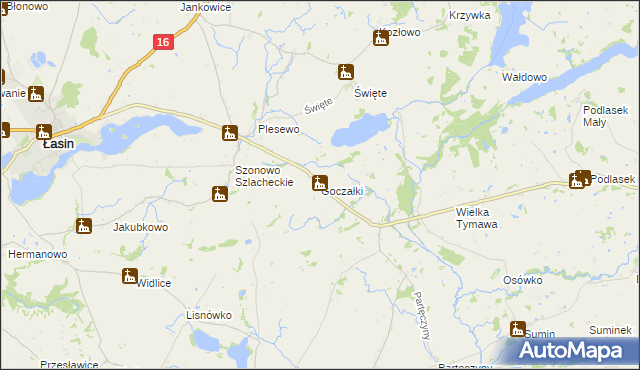 mapa Goczałki, Goczałki na mapie Targeo