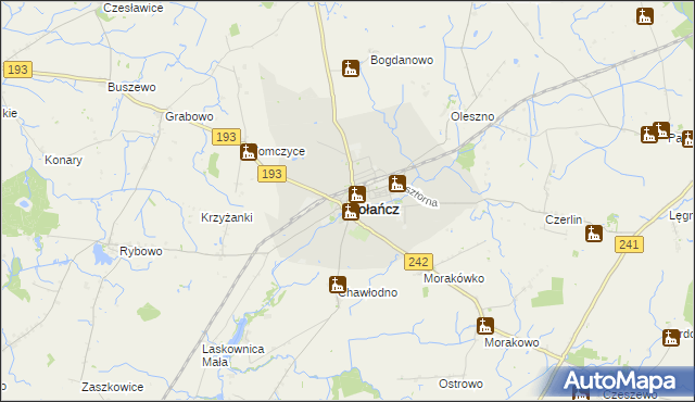 mapa Gołańcz, Gołańcz na mapie Targeo