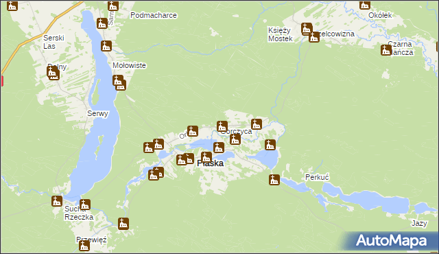 mapa Gorczyca, Gorczyca na mapie Targeo