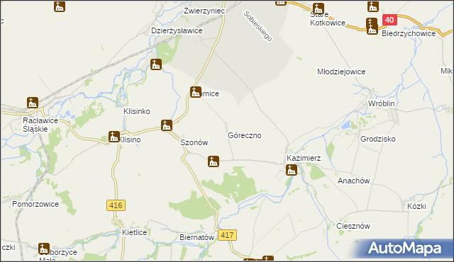 mapa Góreczno, Góreczno na mapie Targeo