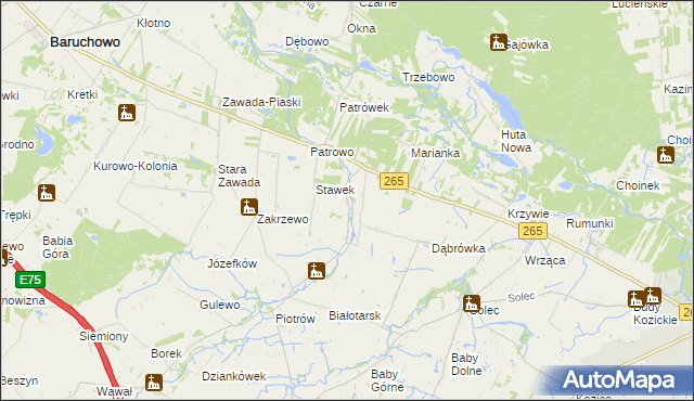 mapa Górki Drugie, Górki Drugie na mapie Targeo