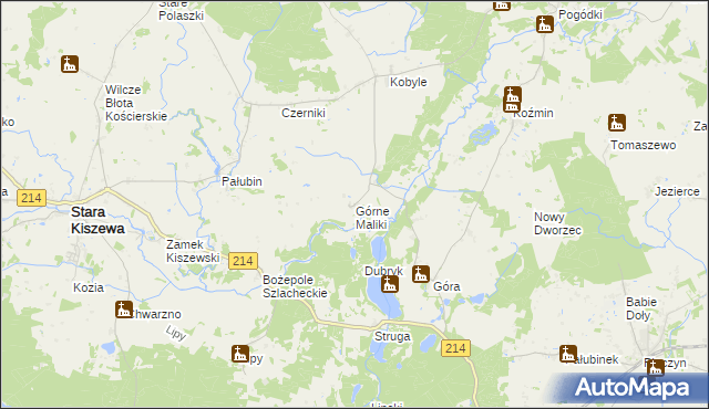 mapa Górne Maliki, Górne Maliki na mapie Targeo