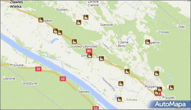 mapa Górsk, Górsk na mapie Targeo