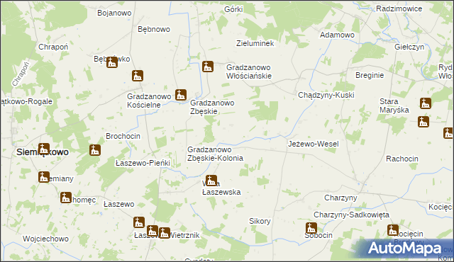 mapa Goszczk, Goszczk na mapie Targeo