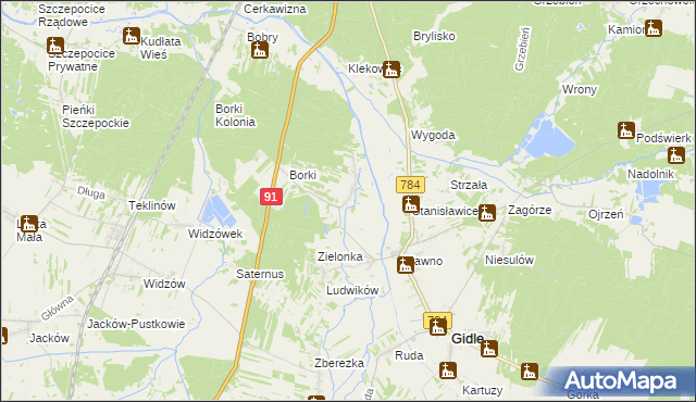 mapa Gowarzów, Gowarzów na mapie Targeo