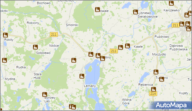 mapa Gowidlino, Gowidlino na mapie Targeo