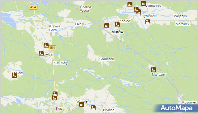 mapa Grabczok, Grabczok na mapie Targeo