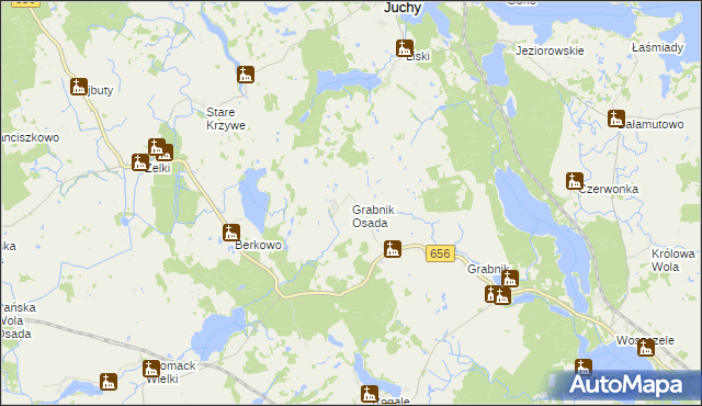 mapa Grabnik Osada, Grabnik Osada na mapie Targeo