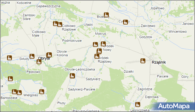 mapa Gródek Rządowy, Gródek Rządowy na mapie Targeo