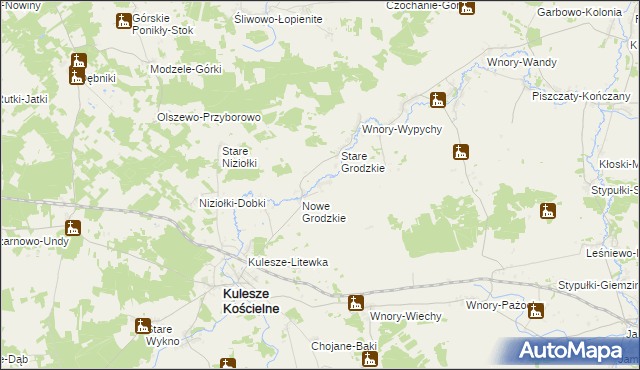 mapa Grodzkie Szczepanowięta, Grodzkie Szczepanowięta na mapie Targeo