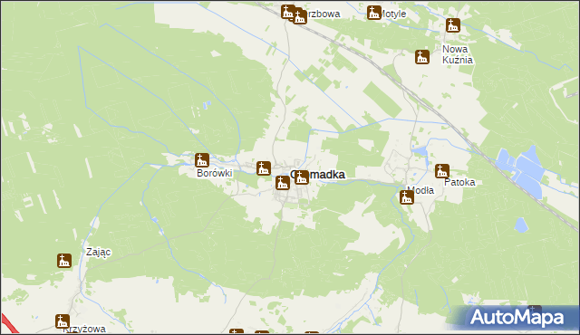 mapa Gromadka, Gromadka na mapie Targeo