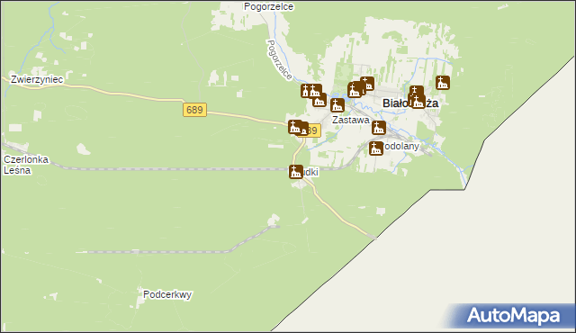 mapa Grudki, Grudki na mapie Targeo