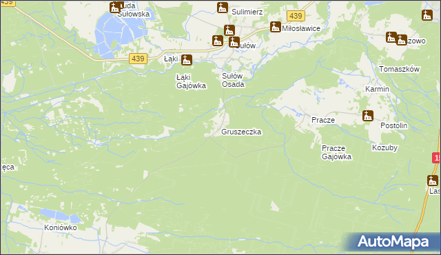 mapa Gruszeczka, Gruszeczka na mapie Targeo