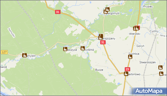 mapa Gudzisz, Gudzisz na mapie Targeo