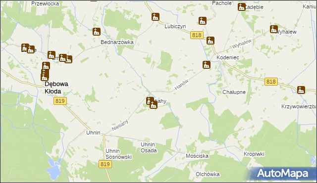 mapa Hanów, Hanów na mapie Targeo