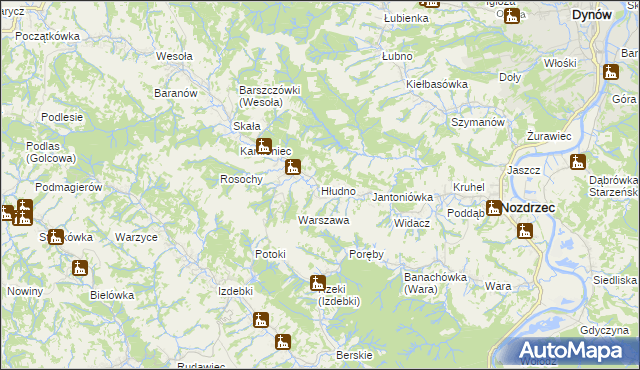 mapa Hłudno, Hłudno na mapie Targeo