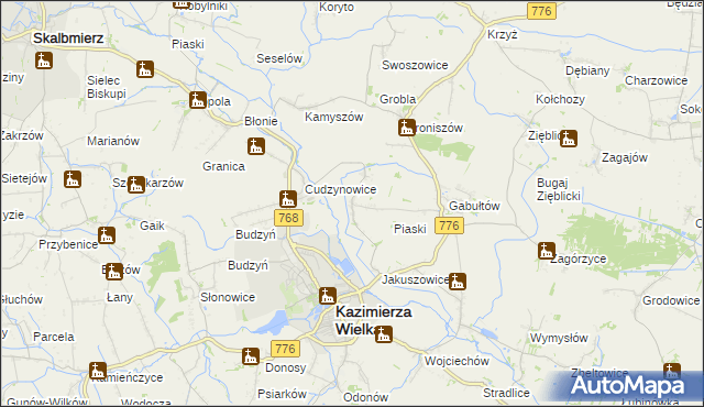 mapa Hołdowiec, Hołdowiec na mapie Targeo