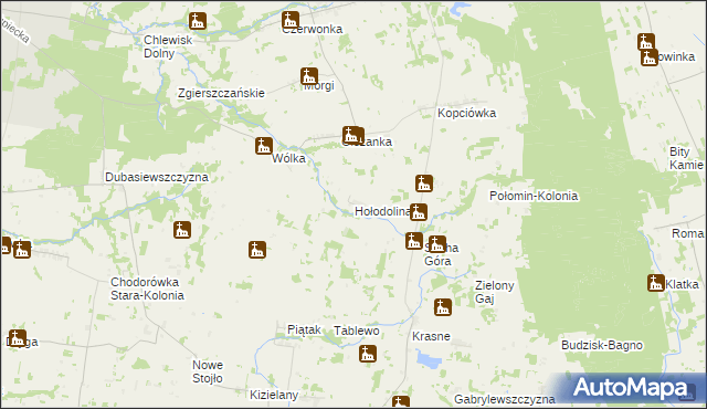 mapa Hołodolina, Hołodolina na mapie Targeo