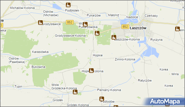 mapa Hopkie, Hopkie na mapie Targeo