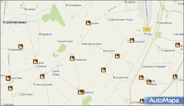 mapa Huby Pijanowskie, Huby Pijanowskie na mapie Targeo