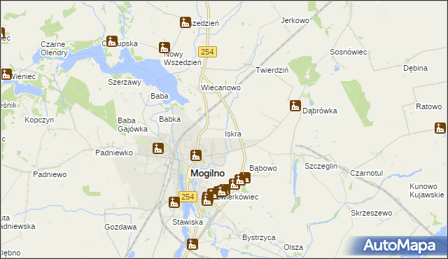 mapa Iskra, Iskra na mapie Targeo