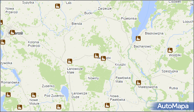 mapa Iwaniszki, Iwaniszki na mapie Targeo