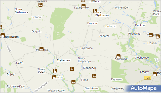 mapa Jajkowice, Jajkowice na mapie Targeo