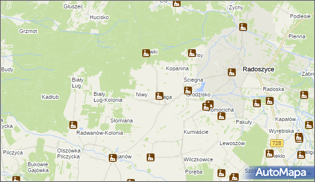 mapa Jakimowice, Jakimowice na mapie Targeo