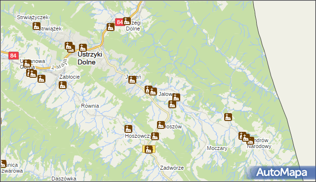 mapa Jałowe, Jałowe na mapie Targeo