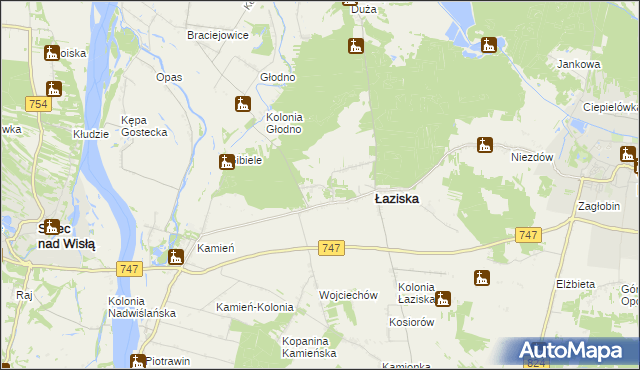 mapa Janiszów gmina Łaziska, Janiszów gmina Łaziska na mapie Targeo