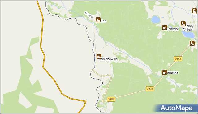 mapa Janiszowice gmina Brody, Janiszowice gmina Brody na mapie Targeo