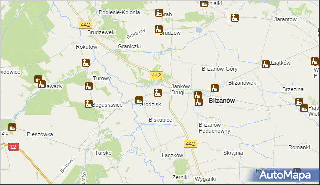 mapa Janków Pierwszy, Janków Pierwszy na mapie Targeo