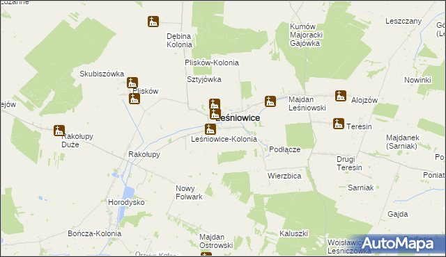 mapa Janówka gmina Leśniowice, Janówka gmina Leśniowice na mapie Targeo