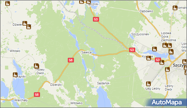 mapa Janowo gmina Szczytno, Janowo gmina Szczytno na mapie Targeo