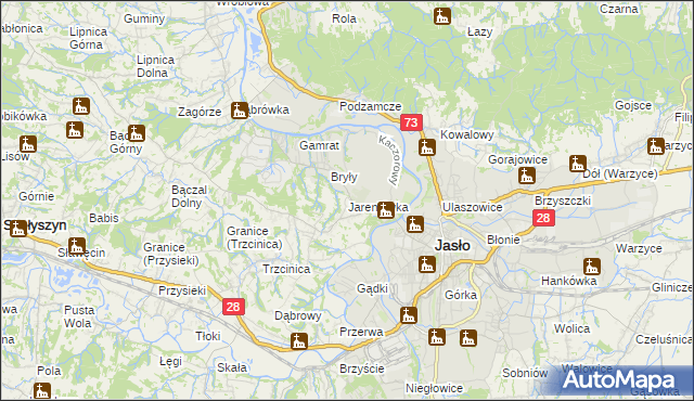 mapa Jareniówka, Jareniówka na mapie Targeo