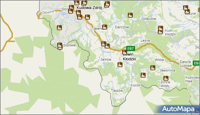 mapa Jarków, Jarków na mapie Targeo