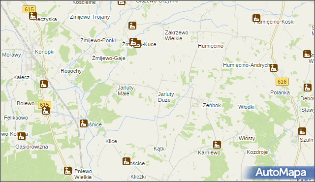 mapa Jarluty Duże, Jarluty Duże na mapie Targeo