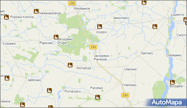 mapa Jaroszewo Pierwsze, Jaroszewo Pierwsze na mapie Targeo