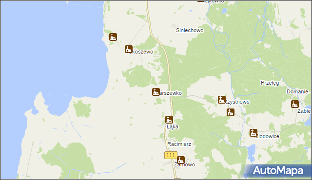 mapa Jarszewko, Jarszewko na mapie Targeo