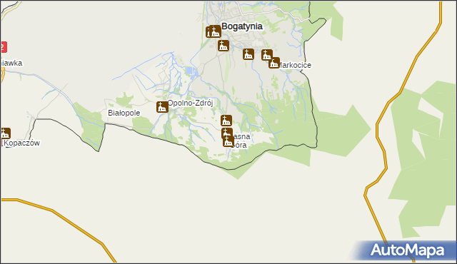 mapa Jasna Góra gmina Bogatynia, Jasna Góra gmina Bogatynia na mapie Targeo