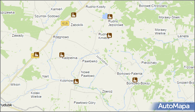 mapa Jastrzębiec gmina Czernice Borowe, Jastrzębiec gmina Czernice Borowe na mapie Targeo